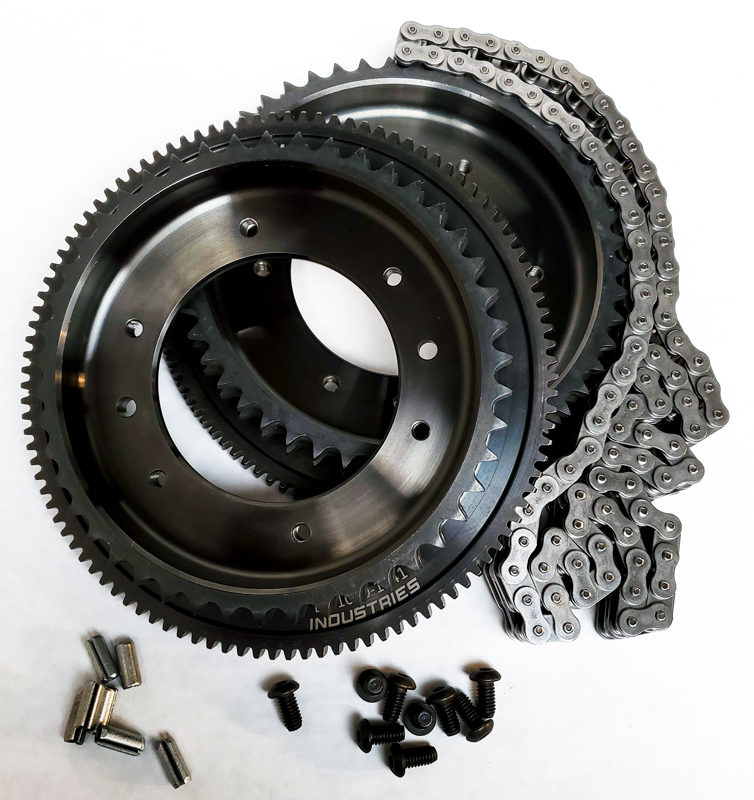 Ring outlet gear transmission